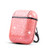 Airpod Cases Cute, Pink Girly Airpod Case, Luxury Skin for Airpods, HIDAHE Bling Glitter Leather Case Covers with Keychain Girls Kids Protective Case for Apple Airpods 1 & 2 Charging Case, Pink