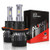 Aukee H13 LED Headlight Bulbs, 9008 Hi Lo Beam 12000Lm 6000K 60W CREE Chips Extremely Bright All-in-One Conversion Kit