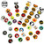 600 Pieces Assorted Halloween Favor Roll Stickers with Pumpkin Ghost Witch Bats Spiders Patterns Stickers Labels for Jack O Lantern Party Decorations Trick or Treat Goodie Bag Stuffer Filler, 6 Rolls