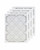 12x24x1 (11.75x23.75) MERV 8 Air Filter/Furnace Filters (4 pack)