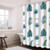 Dolii Palm Leaves Shower Curtains 100% Polyester Fabric Bathroom Curtain with Hooks(Green Leaf,72"x78")
