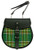 SZCO Supplies Green Plaid Leather Sporran