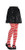 amscan 844783 White Striped Tights, Child M/L, Standard, Red