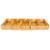Trademark Innovations Large Foldable Rectangle Woven Wicker Basket Bins for Storage (Set of 5)