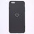 Apple iPhone 8 Plus Case, iPhone 7 Plus Cover Luxury Metallic Cute Sweet Heart Slim Rubber Gel TPU Soft Phone Case Back Cover for iPhone 8/7 Plus 5.5" (Black, for iPhone 8/7 Plus 5.5")
