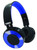 NAXA Electronics NE-974 Blue Metro Bluetooth Headphones, Blue