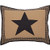 VHC Brands Primitive Bedding Black Check Star Sham, Standard,