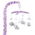 Purple Digital Musical Mobile with Elephants, Clouds & Stars by The Peanut Shell