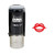 LIPS - ExcelMark Self-Inking Rubber Stamp - Red Ink