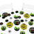 Big Dot of Happiness Zombie Zone - Halloween or Birthday Zombie Crawl Party Giant Circle Confetti - Party Decorations - Large Confetti 27 Count