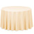 LinenTablecloth Round Polyester Tablecloth, 120-Inch, Cantaloupe