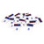hand2mind Ten Frame Dominoes, Counting and Adding Games (Set of 30)