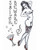Tinsley Transfers 40's Pinup Girl Temporary Tattoo