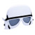 Sun-Staches Star Wars Storm Trooper Officially Licensed, White, Black