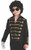 Michael Jackson Child's Value Military Jacket Costume Accessory, Large, Black