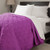 Bedford Home Solid Color Bed Quilt, King, Purple