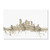 Pittsburgh Skyline Sheet Music by Michael Tompsett, 12x19-Inch Canvas Wall Art