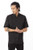 Chef Works Men's Springfield Chef Coat, Black, Medium