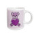 3dRose Valentines Day Cute Purple Teddy Bear Holding Heart Ceramic Mug, 11-Ounce