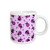 3dRose Love Bugs Purple Ladybug Print with Hearts Ceramic Mug, 15-Ounce