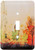 3dRose lsp_159053_1 A Pretty Fall Scene with A Tree and Fall Leaves Single Toggle Switch