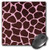 3dRose LLC 8 x 8 x 0.25 Inches Giraffe in Trendy Brown and Pink Mouse Pad (mp_59752_1)