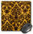 3Drose LLC 8 X 8 X 0.25 Inches Mouse Pad, Golden and Brown Damask (Mp_124179_1)