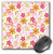 3dRose LLC 8 x 8 x 0.25 Inches Mouse Pad, Pretty Pink and Yellow Hawaiian Flowers Pattern - (mp_169159_1)