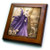 3dRose ft_172218_1 Pregnant Fairy Purple Forest-Framed Tile Artwork, 8 by 8-Inch