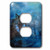 3dRose lsp_173003_6 The Blue Wolf is a Digital Composition of Six Photographic Elements Light Switch Cover