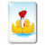 3dRose lsp_125046_1 Two Cute Yellow Rubber Ducks with Red Hearts Single Toggle Switch