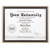 Darice Document Frame: Black with Gold Accents, 8.5 x 11 Inches