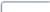 SK Hand Tool KS Tools Hexagon Key Wrench, Extra Long, 1/2'' Clear