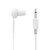 WEUTOP 9.9ft monaural Earphone 0.011ft monaural Mini Plug one Ear Earphone White