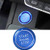 Xotic Tech Blue Start Engine Stop Push Button Cover + Ring Fit Audi A4 A5 Q5 - S Line Style Start Stop Button Decor