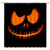 AMFD Halloween Shower Curtain Pumpkin Skull Light Zombie Minimalist Cool Orange Black Happy Festival Bathroom Curtains Decor Polyester Fabric Waterproof 70 x 70 Inches Include Hooks
