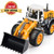DOUBLE E RC Front Loader Bulldozer Remote Control Truck 8 Channel Construction Toys 2.4Ghz Radio Control with Simulated Lights and Sounds