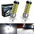 NATGIC H3 LED Bulbs Xenon White 1800LM 3014SMD 78-EX Chipsets with Lens Projector for Fog Light Daytime Running Light Automotive Driving Lamp, 6500K,12-24V(2-Pack)