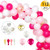 113 Pieces Pink Balloon Garland Arch Kit -White Pink Gold Confetti Balloons Garland for Baby Shower Wedding and Birthday Party Decorating