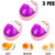 3PCS Perfect Egg Timers Soft Medium Hard Boiled Egg Timer That Changes Color When Done Heat Sensitive Purple Chick