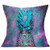 ShareJ Purple Pineapple Decorative Pillow Covers Cotton Linen Square Sparkling Design Throw Waist Pillow Cases Decorative Cushion Cover for Home Sofa 18"x 18" Pillowcase