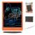 Drawing Tablet 10 Inches LCD Writing Tablet Colorful Screen, Doodle Board Electronic Doodle Pads Writing Board for Kids and Adults (Orange)