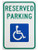 Monifith Funny Wheelchair Graphics Sign Reserved Parking Handicap Parking Sign Green Blue On White 8 X 12 Inch