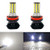 Pack of 2 LED Fog Light Bulb DRL H8 H9 H11, 6000Lumens Super Bright White 6000K Car Fog Lamp,54Pcs 3030SMD for Fog Light Lamps Replacement