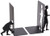 Doiy Medium Iron Evolution Bookend, Pack of 2, Black