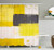 Ambesonne Grey and Yellow Shower Curtain, Abstract Grunge Style Brushstrokes Painting Style, Cloth Fabric Bathroom Decor Set with Hooks, 70" Long, White Charcoal