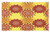 Lunarable Yellow Mandala Doormat, Boho Form Lotus Design Cultural Motifs Colorful Ornamental, Decorative Polyester Floor Mat with Non-Skid Backing, 30" X 18", Red Yellow