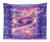Lunarable Dragon Tapestry King Size, Chinese with Ying Yang Signs Patterns Arts Meditation Themed, Wall Hanging Bedspread Bed Cover Wall Decor, 104" X 88", Purple Coral