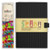 WAFF, Customizable Spara Notebook / Journal Combo, Large, 5.75" x 4", 200 Silicone Tiles - Black