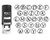 Custom A-Z Alphabet Stamp in Black Ink Monogram Round Rubber Stamp Self Inking Initial Stamp COLOP Mini Stamper 12 mm